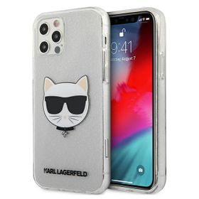 Karl Lagerfeld KLHCP12LCHTUGLS iPhone12 Pro Max 6,7" srebrny/silver hardcase Glitter Choupette