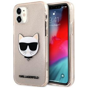 Karl Lagerfeld KLHCP12SCHTUGLGO iPhone12 mini 5,4" złoty/gold hardcase Glitter Choupette