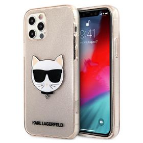 Karl Lagerfeld KLHCP12MCHTUGLGO iPhone 12/12 Pro 6,1" złoty/gold hardcase Glitter Choupette