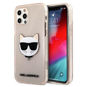 Karl Lagerfeld KLHCP12LCHTUGLGO iPhone12 Pro Max 6,7" złoty/gold hardcase Glitter Choupette
