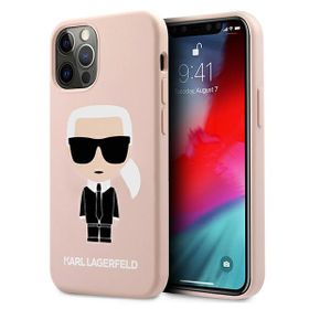Karl Lagerfeld KLHCP12LSLFKPI iPhone 12Pro Max 6,7" hardcase jasnoróżowy/light pink Silicone Iconic
