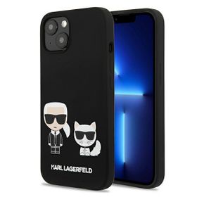 Karl Lagerfeld KLHCP13SSSKCK iPhone 13mini 5,4" hardcase czarny/black Silicone Karl & Choupette