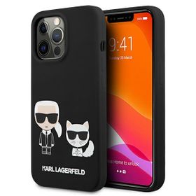 Karl Lagerfeld KLHCP13LSSKCK iPhone 13Pro / 13  6,1" hardcase czarny/black Silicone Karl & Choupette