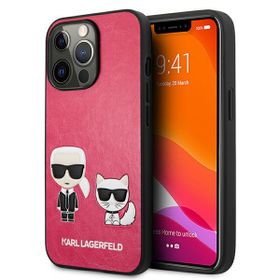 Karl Lagerfeld KLHCP13LPCUSKCP iPhone13 Pro / 13 6,1" fuksja/fuchsia hardcase Ikonik Karl & Choupette