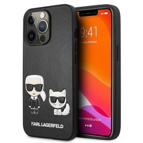 Karl Lagerfeld KLHCP13XPCUSKCBK iPhone13 Pro Max 6,7" czarny/black hardcase Ikonik Karl & Choupette