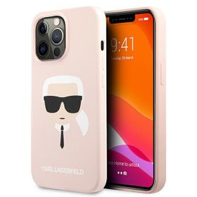 Karl Lagerfeld KLHCP13LSLKHLP iPhone 13Pro / 13 6,1" jasnoróżowy/light pink hardcase Silicone Karl`s Head