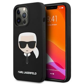 Karl Lagerfeld KLHCP13XSLKHBK iPhone 13Pro Max 6,7" czarny/black hardcase Silicone Karl`s Head