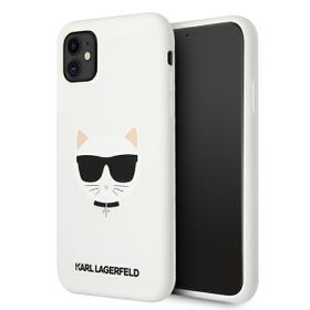 Karl Lagerfeld KLHCN61SLCHWH iPhone11 6,1" / Xr  hardcase biały/white Silicone Choupette