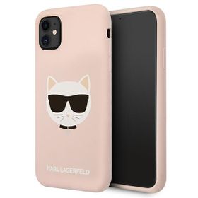 Karl Lagerfeld KLHCN61SLCHLP iPhone11 6,1" / Xr hardcase jasno różowy/light pink Silicone Choupette
