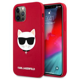 Karl Lagerfeld KLHCP12LSLCHRE iPhone12 Pro Max 6,7" hardcase czerwony/red Silicone Choupette