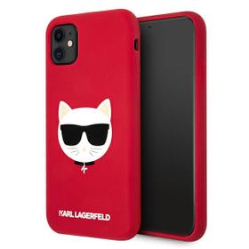 Karl Lagerfeld KLHCN61SLCHRE iPhone11 6,1" / Xr hardcase czerwony/red Silicone Choupette