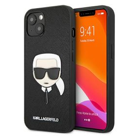 Karl Lagerfeld KLHCP13SSAKHBK iPhone 13mini 5,4" czarny/black hardcase Saffiano Ikonik Karl`s Head