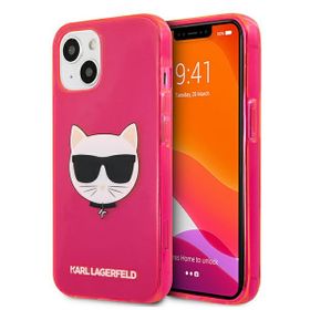 Karl Lagerfeld KLHCP13SCHTRP iPhone 13mini 5,4" różowy/pink hardcase Glitter Choupette Fluo