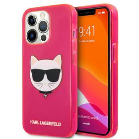 Karl Lagerfeld KLHCP13XCHTRP iPhone 13Pro Max 6,7" różowy/pink hardcase Glitter Choupette Fluo