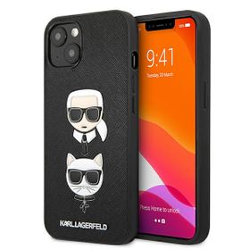 Karl Lagerfeld KLHCP13MSAKICKCBKiPhone 13 / 14 / 15 6,1" czarny/black hardcase Saffiano Karl & Choupette