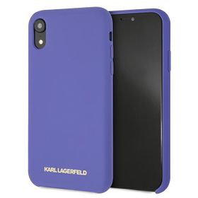Karl Lagerfeld KLHCI61SLVOG iPhone  Xr hardcase fioletowy/violet Silicone