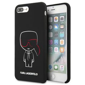 Karl Lagerfeld KLHCI8LSLKCBK  iPhone 7/8 Plus hardcase czarny/black Silicone Karl Iconic