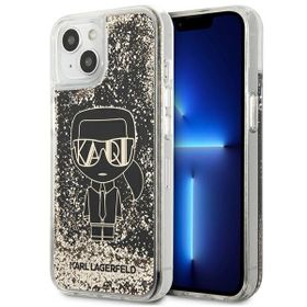 Karl Lagerfeld KLHCP13MLGGKBK iPhone 13/ 14 / 15 6,1" czarny/black hardcase Liquid Glitter Gatsby