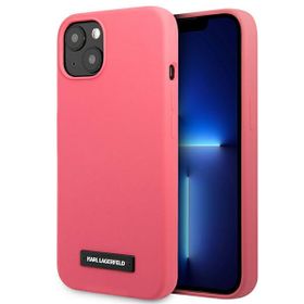 Karl Lagerfeld KLHCP13MSLMP1PI iPhone 13 / 14 / 15 6,1" hardcase fuksja/fuchsia Silicone Plaque