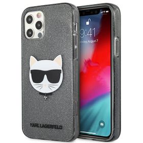 Karl Lagerfeld KLHCP12MCHTUGLB iPhone12/12 Pro 6,1" czarny/black hardcase Glitter Choupette