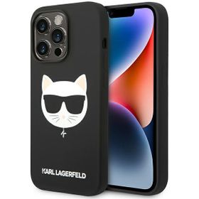 Karl Lagerfeld KLHMP14XSLCHBK iPhone 14Pro Max 6,7" hardcase czarny/black Silicone Choupette Head Magsafe