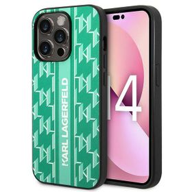 Karl Lagerfeld KLHCP14XPGKLSKN iPhone 14Pro Max 6,7" hardcase zielony/green Monogram Stripe