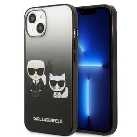 Karl Lagerfeld KLHCP13MTGKCK iPhone 13/ 14 / 15 6,1" hardcase czarny/black Gradient Ikonik Karl & Choupette