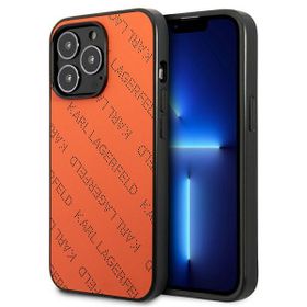 Karl Lagerfeld KLHCP13XPTLO iPhone 13Pro Max 6,7" hardcase pomarańczowy/orange Perforated Allover