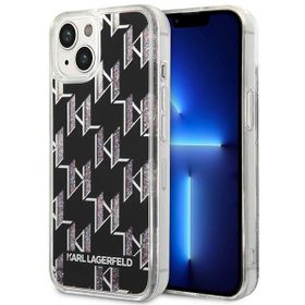 Karl Lagerfeld KLHCP14SLMNMK iPhone 14 / 15 / 13 6,1" hardcase czarny/black Liquid Glitter Monogram