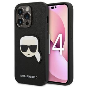 Karl Lagerfeld KLHCP14XSAPKHK iPhone 14Pro Max 6,7" czarny/black hardcase Saffiano Karl`s Head Patch
