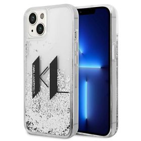 Karl Lagerfeld KLHCP14MLBKLCS iPhone 14Plus / 15 Plus 6,7" srebrny/silver hardcase Liquid Glitter Big KL