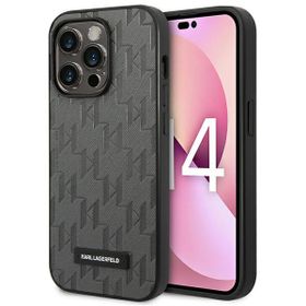 Karl Lagerfeld KLHCP14XSAKLHPG iPhone 14 Pro Max 6,7" hardcase szary/grey Saffiano Mono Metal Logo