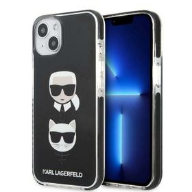 Karl Lagerfeld KLHCP13MTPE2TK iPhone 13/ 14 / 15 6,1" hardcase czarny/black Karl&Choupette Head