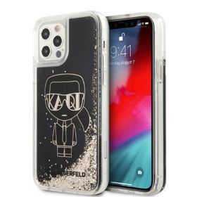 Karl Lagerfeld KLHCP12MLGGKBK iPhone     12/12 Pro 6,1" czarny/black hardcase Liquid Glitter Gatsby