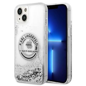 Karl Lagerfeld KLHCP14SLCRSGRS iPhone 14/ 15 / 13 6,1" srebrny/silver hardcase Liquid Glitter RSG