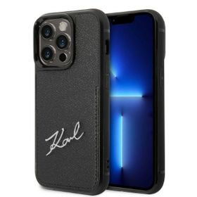 Karl Lagerfeld KLHCP14XCSSK iPhone 14Pro Max 6,7" hardcase czarny/black Signature Logo Cardslot