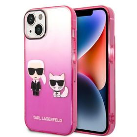 Karl Lagerfeld KLHCP14STGKCP iPhone 14 / 15 / 13 6,1" hardcase różowy/pink Gradient Ikonik Karl & Choupette