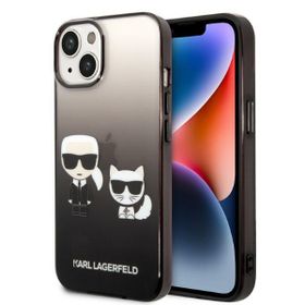 Karl Lagerfeld KLHCP14MTGKCK iPhone 14Plus / 15 Plus 6,7" hardcase czarny/black Gradient Ikonik Karl & Choupette