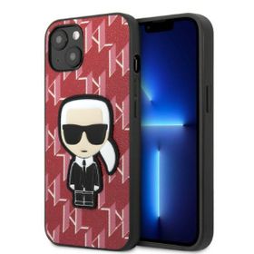 Karl Lagerfeld KLHCP13MPMNIKPI iPhone 13 / 14 6,1" hardcase czerwony/red Monogram Ikonik Patch