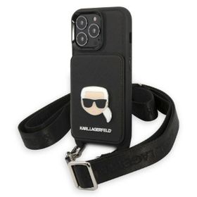 Karl Lagerfeld KLHCP13LSAKHPK iPhone 13Pro / 13 6,1" hardcase Saffiano Metal Karl Head