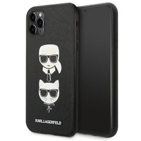 Karl Lagerfeld KLHCN58SAKICKCBK iPhone 11 Pro 5,8" czarny/black hardcase Saffiano Karl&Choupette Head