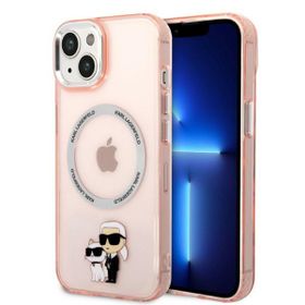 Karl Lagerfeld KLHMP14MHNKCIP iPhone 14 Plus / 15 Plus 6,7" hardcase różowy/pink Iconic Karl&Choupette Magsafe