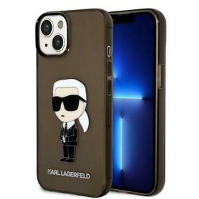 Karl Lagerfeld KLHCP14SHNIKTCK iPhone 14/ 15 / 13 6,1" czarny/black hardcase Ikonik Karl Lagerfeld