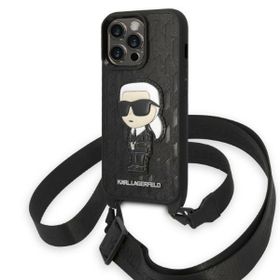 Karl Lagerfeld KLHCP14XSTKMK iPhone 14 Pro Max 6,7" czarny/black hardcase Monogram Ikonik Patch