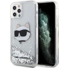 Karl Lagerfeld KLHCP12MLNCHCS iPhone 12/12 Pro 6,1" srebrny/silver hardcase Glitter Choupette Head