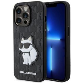 Karl Lagerfeld KLHCP14LSAKHPCK iPhone 14 Pro 6.1" czarny/black Saffiano Monogram Choupette