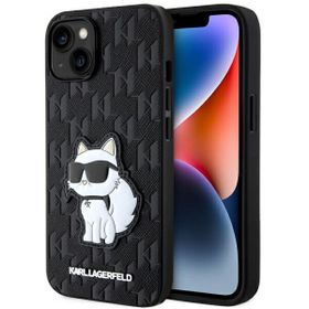 Karl Lagerfeld KLHCP14MSAKHPCK iPhone 14 Plus / 15 Plus 6.7" czarny/black Saffiano Monogram Choupette