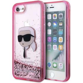Karl Lagerfeld KLHCI8LNKHCP iPhone 7/8/SE 2020 / SE 2022 różowy/pink hardcase Glitter Karl Head