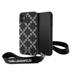 Karl Lagerfeld KLHCN61SAKLMBSK iPhone 11/ Xr  6.1" czarny/black hardcase Monogram Losange Saffiano