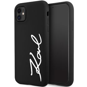 Karl Lagerfeld KLHCN61SKSVGK iPhone 11 / Xr  6.1" czarny/black hardcase Silicone Signature